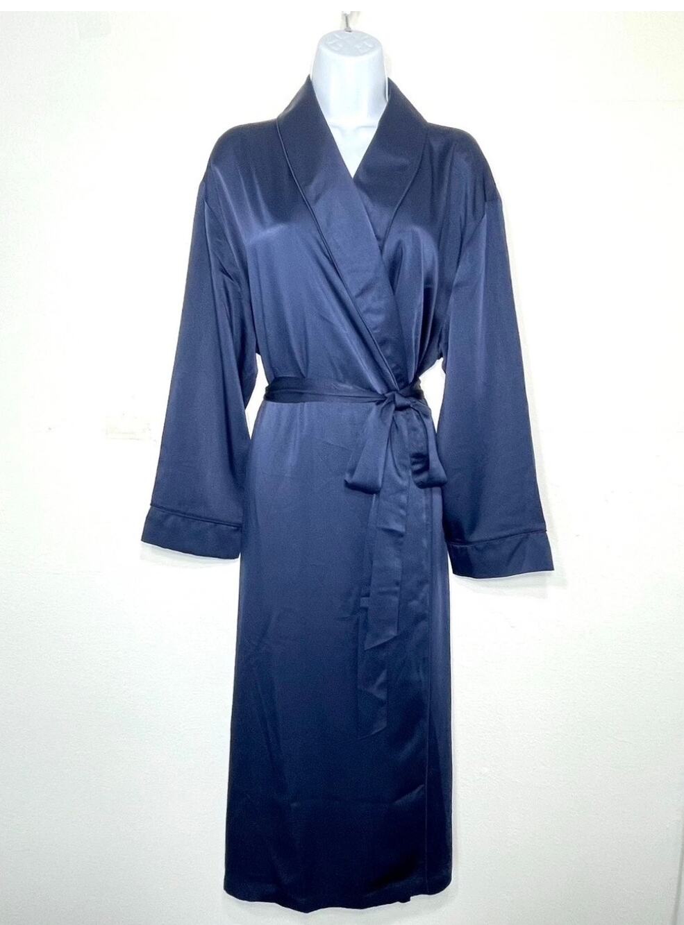 Brand New State of Day Women's Size XS Navy Dawn Blue Robe